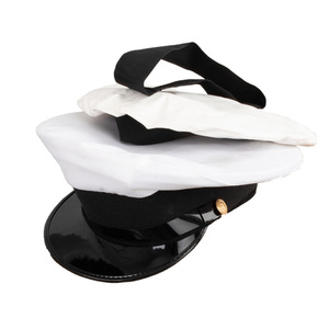 Gorras de capitán de tela de lana con bordado a mano personalizado Sombreros de estilo uniforme personalizados para funciones ceremoniales y ocasiones - Product Image 5