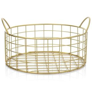 Cesta de Frutas Redonda de Acero Inoxidable de Una Sola Capa, Lavable, con Drenaje para Almacenamiento de Frutas, Venta al Por Mayor - Product Image 5