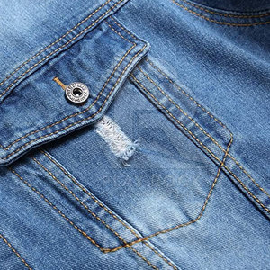 Chaqueta vaquera de calidad superior para hombre, nueva llegada, tela de lona personalizada al por mayor - Product Image 4