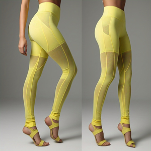 Sheer Mesh Women's <b>Leggings</b> Breathable Trousers Underwear Tights High Waist Pants Sheer Mesh <b>Leggings</b> Ladies - Product Image 6