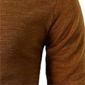 Pull en tricot anti-rides pour hommes, coupe ajustée, anti-rétrécissement, respirant, col rond en polyester avec logo sur le devant - Product Image 5