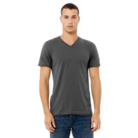 T-shirt col roulé unisexe sur mesure en jersey à manches courtes, 100 % coton peigné et filé à l'anneau Airlume, tricoté, vente en gros