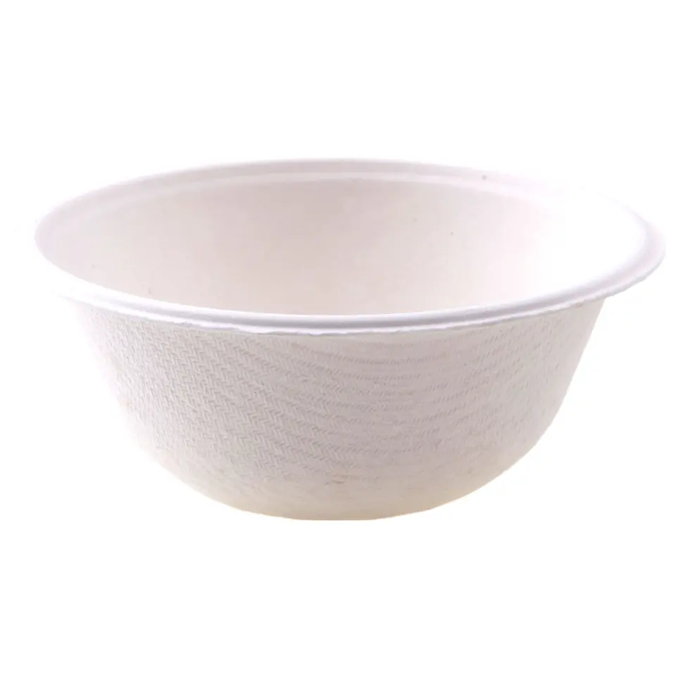 Hot trending products Natural Paper Plates Food Grade bioposable tableware 12OZ Bowl for Casual dishes