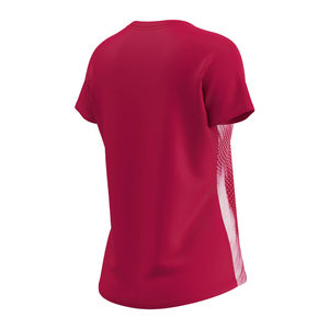 Camiseta Deportiva Ajustada para Mujer - Fucsia, Tejido Transpirable, Logotipo Bordado - Product Image 2