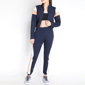 Chándales de Otoño Invierno de Color sólido para mujer Venta superior 100% Material de algodón Precio bajo - Product Image 3
