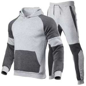 Sudadera con capucha suelta informal para hombre, pantalones de chándal de calle, deportes de gimnasio, conjuntos de 2 uds. - Product Image 3