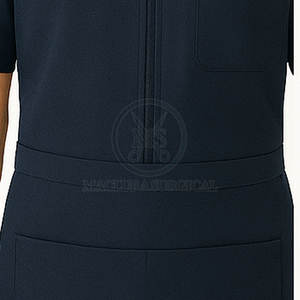 Uniforme de peluquería profesional para uso en barbería con uniforme de peluquero de tela lavable para salón - Product Image 4