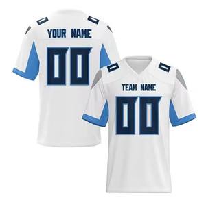 Nouvelle arrivée Maillot de football américain léger et respirant de grande taille Vêtements de football avec impression par sublimation de qualité supérieure - Product Image 1