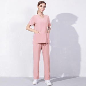 Uniforme d'infirmière de nouveau style unisexe de haute qualité uniforme d'infirmière médicale d'hôpital en tissu tricoté pour les professionnels de la santé - Product Image 5