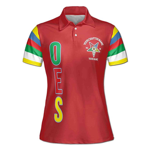 Ordre personnalisé de l'étoile de l'Est OES 1850 polo pour femme de haute qualité sur mesure manches courtes polos pour hommes - Product Image 2