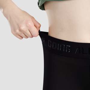 Leggings de compression taille haute respirants et sans coutures Run Rise, effet push-up, en Spandex/Nylon - Noir - Product Image 5