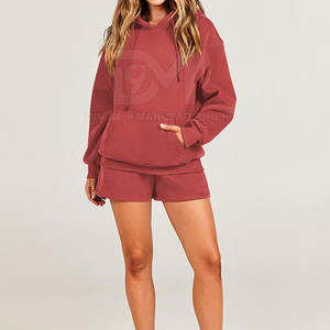 ชุดเสื้อมีฮู้ดน้ำหนักเบาสำหรับผู้หญิง, ชุดลำลองระบายอากาศได้ดีมีลวดลายสีพื้นสำหรับฤดูหนาว - Product Image 5