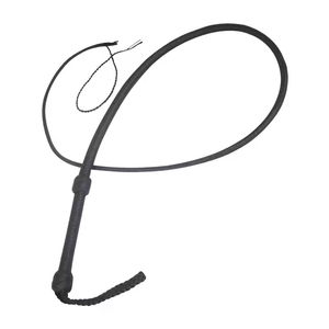 Fouet en cuir de vache tressé noir artisanal de qualité supérieure, de 04 à 16 pieds, 16 tresses, construction avec support abdominal, fabrication sur mesure, foncé - Product Image 5