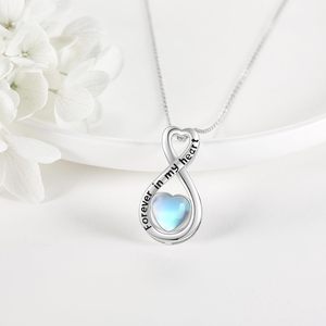 Infinity Urn Necklace for ashes for Women Sterling Silver Ashes Keepsake Memorial <b>Gift</b> for <b>Mother</b> <b>Grandma</b> Sister Custom Size urn - Product Image 3