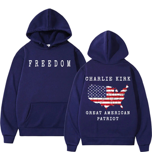 Charlie Kirk A Great American patiot VINTAGE hoodies ผู้ชายผู้หญิงขนแกะลำลองคุณภาพสูงเสื้อสวมหัวแบบฮิปสเตอร์แฟชั่น - Product Image 2