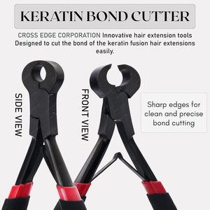 Outil de dépose de kératine en acier inoxydable personnalisable, pince pour extensions de cheveux de 12 cm avec poignées ergonomiques pour un confort optimal - Product Image 2