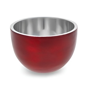 Designer Choice Bols en aluminium Bols en métal faits à la main avec émail coloré à l'intérieur à l'extérieur pour la salade et le service 2024 - Product Image 1