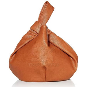 Wholesale <b>Women</b> Solid Color PU Leather Hobo Bag Casual <b>Large</b> Capacity Single Shoulder <b>Handbag</b> - Product Image 3