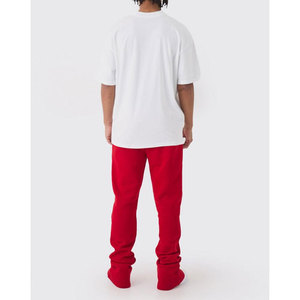Men's Wide Leg Fleece Sweatpants <b>Oversized</b> Cotton Track Pants Flared <b>Joggers</b> - Product Image 5
