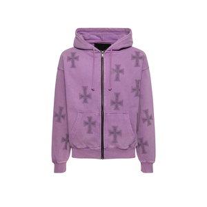 Déclaration élégante Sweat à capuche en strass unique en son genre 100% coton Design Bling personnalisable pour l'approvisionnement en ODM d'hiver - Product Image 1