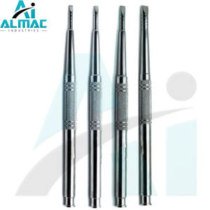 ALMAC Original Dental Ridge Split Chisel alemán de acero inoxidable Preparación de implantes dentales y cirugía ósea 4 piezas Set - Product Image 4