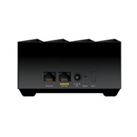 Système WiFi 6 Mesh pour toute la maison Design Nighthawk Advanced MK63S Enclosure Armor Security AX1800 avec 2 répéteurs satellite