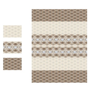 กระเบื้องเซรามิคติดผนังเคลือบสีน้ำตาลลายดอกไม้300x450mm - Product Image 3