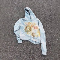 Sweats à capuche de style européen américain pour hommes, gothique, haute rue, automne, coupe ample, Alien Print Couplet Hoodies