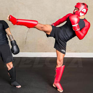 Nouvelle conception de protège-tibias de kickboxing, logo personnalisé, protège-tibias de kickboxing, protège-tibias de kickboxing robuste - Product Image 5