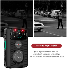 2024 nueva llegada AI Cámara corporal 10 horas de grabación visión nocturna gran angular diseño resistente 4G 3G Cámara corporal multimodo para exteriores - Product Image 2