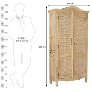 Estantería de madera maciza de mango para cocina, armario de madera maciza multiusos con acabado mate miel para dormitorio, sala de estar, barra de estudio - Product Image 4