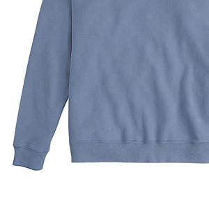 Alta calidad 100% algodón hombres sudaderas cómodo térmico transpirable personalizable Logo camiseta liso teñido al por mayor - Product Image 3