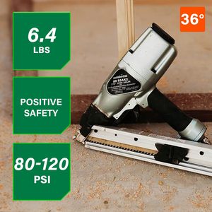 เครื่องยิงตะปูลมแบบสายรัดน้ำหนักเบา 6.4 ปอนด์ พร้อมหัวต่อโลหะ 36 หัว สำหรับยึดติดอย่างแม่นยำ ชนิดเครื่องยิงตะปูแบบม้วน - Product Image 2