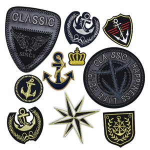 Emblemas de Tecido Personalizados de Ferro com Âncora Náutica, Estrela e Coração para Roupas, Jaquetas, Mochilas e Chapéus – Ecológicos, Costuráveis e Bordados - Product Image 2