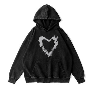 เสื้อฮู้ดดี้บุขนสำหรับผู้ชาย สไตล์ลำลอง ย้อมสีแบบแอซิดวอช ผ้าถัก ยี่ห้อ Euro Well ขายดี ฤดูใบไม้ร่วง ฤดูหนาว ผ้าฝ้าย 100% 420 กรัม เป็นมิตรต่อสิ่งแวดล้อม คุณภาพสูง - Product Image 1