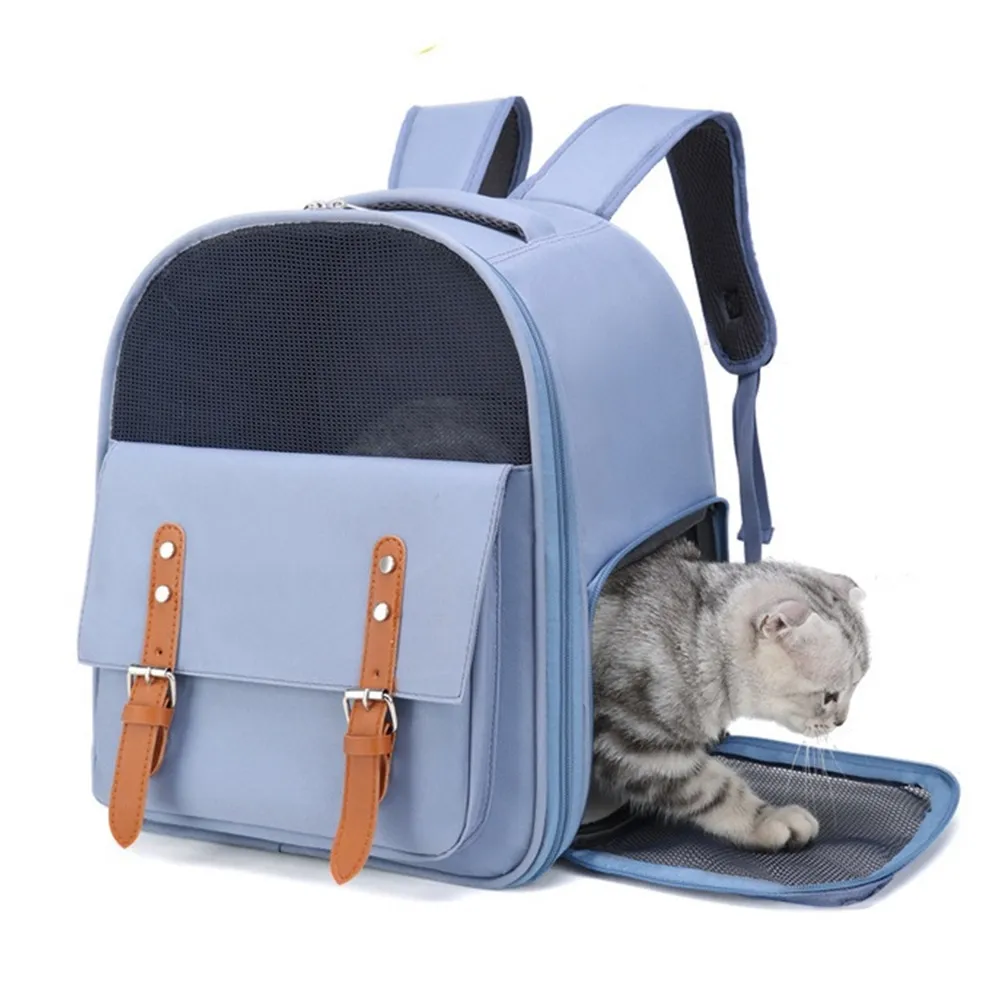 Bolsa aconchegante para transporte de animais de estimação, mochila portátil para gatos, mochilas de malha ventilada, bolsa de viagem para gatos e cães pequenos ao ar livre