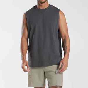 เสื้อกล้ามผู้ชายขายดี ทรงเข้ารูป ผ้าถัก ระบายอากาศ ผ้าฝ้าย 3 มิติ สำหรับออกกำลังกาย คุณภาพสูง MOQ ต่ำ รับสกรีนโลโก้ สำหรับใช้ในยิม - Product Image 6