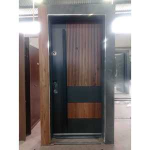 Puerta de Acero ABSDOOR, Puerta de Entrada Principal de Acero de Alta Seguridad, Simple y Elegante, Duradera, para Apartamentos, Villas, Directo de Fábrica, Superficie Acabada - Product Image 3