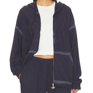 Nouveauté Survêtements gris délavés à l'acide avec logo personnalisé pour femmes, respirants, de style streetwear, pour l'extérieur - Product Image 2