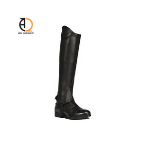 Horse Riding Leather <b>Half</b> <b>Chaps</b> English Style Customizable Standard Equestrian Sets & Accessories - Product Image 2