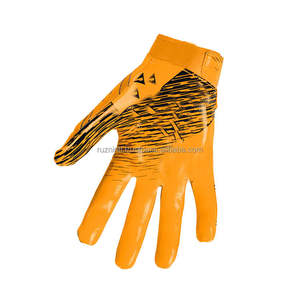 High Quality Polyester Rugby Football Gloves Waterproof Full Finger <b>Grip</b> <b>Control</b> Lightweight Sticky Palm Design Pro - Product Image 3