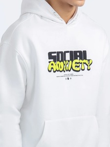 Sudadera con capucha estampada personalizada para hombre 100% algodón invierno Elegante ropa de calle con impresión Digital para días fríos - Product Image 4