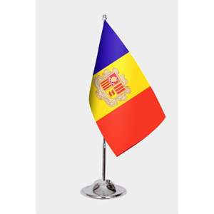 Andorra Office <b>Flag</b> Digital Printed Aluminum <b>Pole</b> <b>for</b> Dcor - Product Image 1