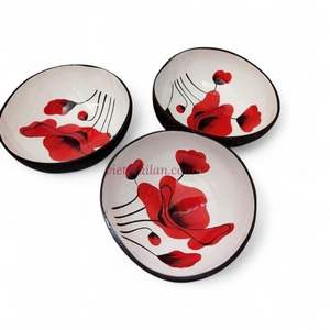 Bol en noix de coco incrusté de nacre, motif personnalisé en gros pour la maison et la table, Vietnam - Product Image 3