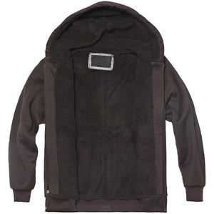 เสื้อฮู้ดซิปบ็อกซี่วินเทจสำหรับผู้ชายเสื้อวอร์มเฟรนช์เทอร์รี่แบบรูดซิปสำหรับฤดูหนาว - Product Image 3