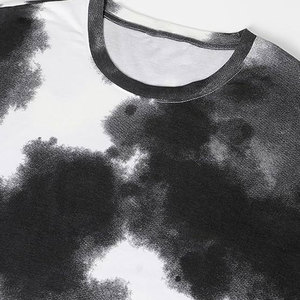 T-shirt personnalisé pour hommes, coupe boxy, 100% coton, surdimensionné, côtelé, col rond, poids lourd, streetwear, impression numérique, surdimensionné - Product Image 6