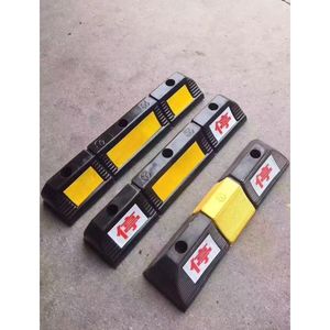 Fabbrica Aiko cina 2000mm nero giallo gomma riflettente blocco di parcheggio Garage & tappo ruota facile installazione personalizzabile - Product Image 2