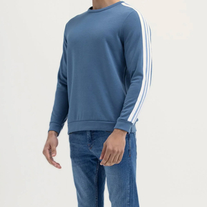 2024 nuevo diseño de ropa de calle personalizado Vintage pulóver sudaderas nueva llegada hombres Casual cuello redondo sudaderas - Product Image 2