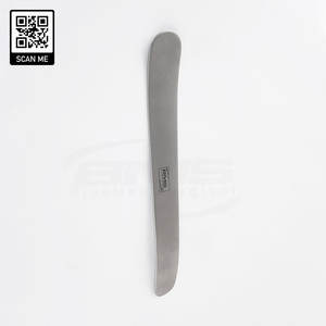 Spatule médicale réutilisable en acier chirurgical à langue plate pour les soins bucco-dentaires, instruments chirurgicaux professionnels par Bluemed - Product Image 2