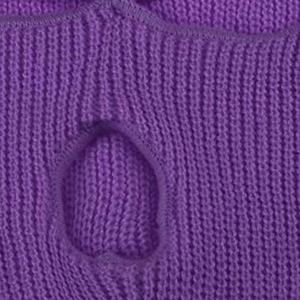 Vente en gros de bonnet tricoté en laine à la mode masque de ski intégral cagoule automne hiver unisexe masque de ski d'extérieur pour la neige - Product Image 6